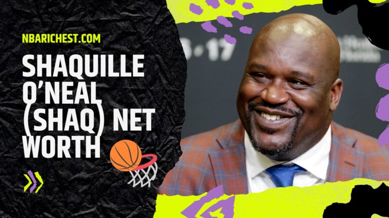 An infographic on Shaquille O’Neal (Shaq) Net Worth