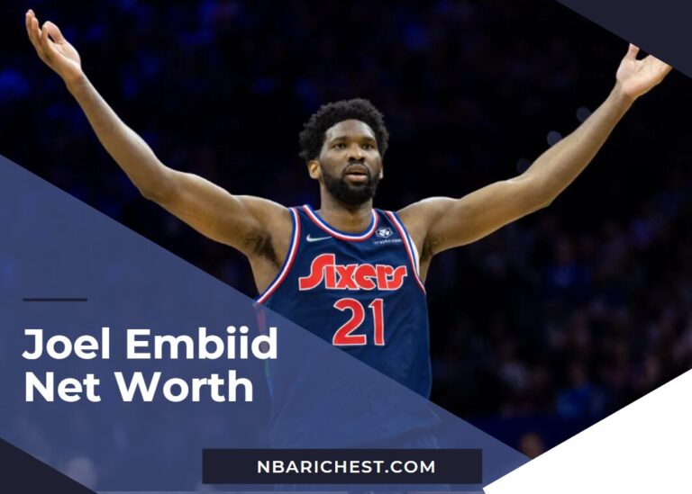 AN image of Joel Embiid and what is his net Worth