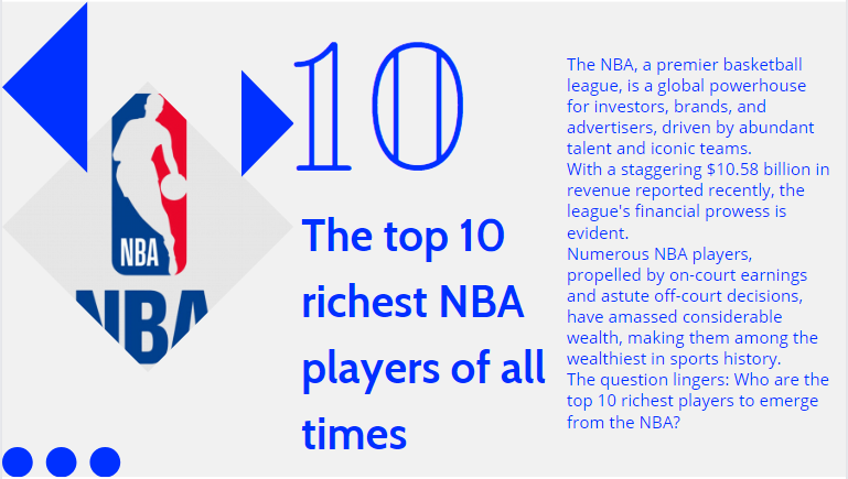 An infographic on the The top 10 richest NBA players of all time?