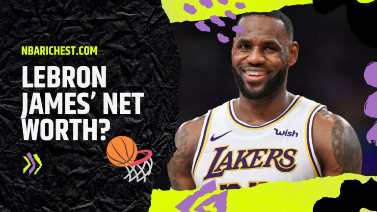 An infographic on LeBron James Net Worth
